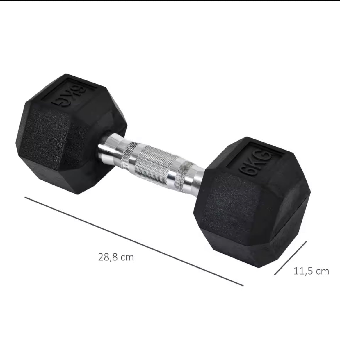 Haltère musculation (6kg)